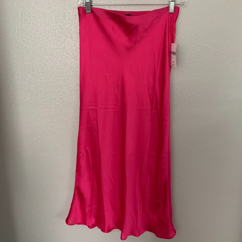 Satin Midi Skirt